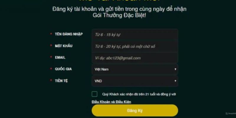 Kiểm tra thông tin trước khi đăng ký V9bet 